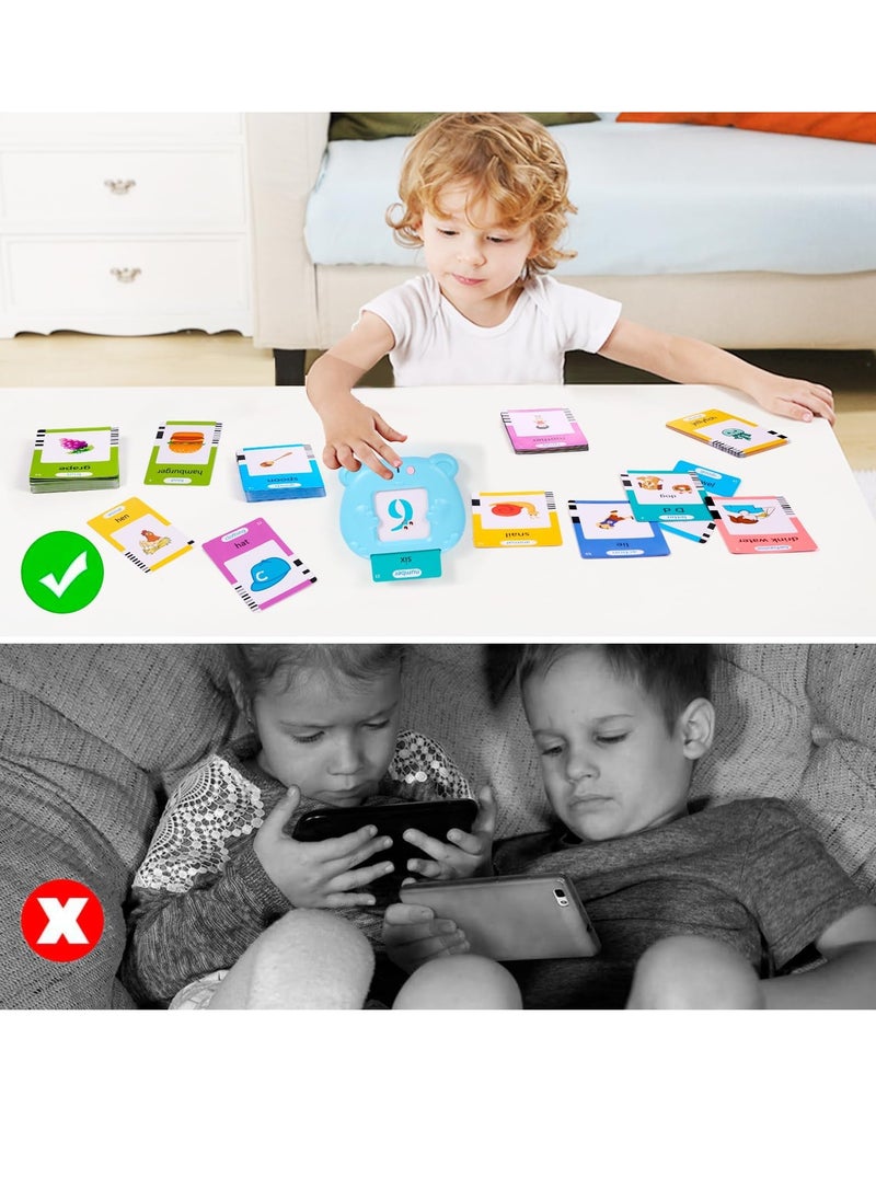 MIXDE 510 Words Toddle Toys for2-5-Year-Old kids Montessori Educational Learning Talking Flash Cards ABC Letters/Numbers/Shapes, Effects Educational Learning Resource Electronic Interactive Toys  - Image 2