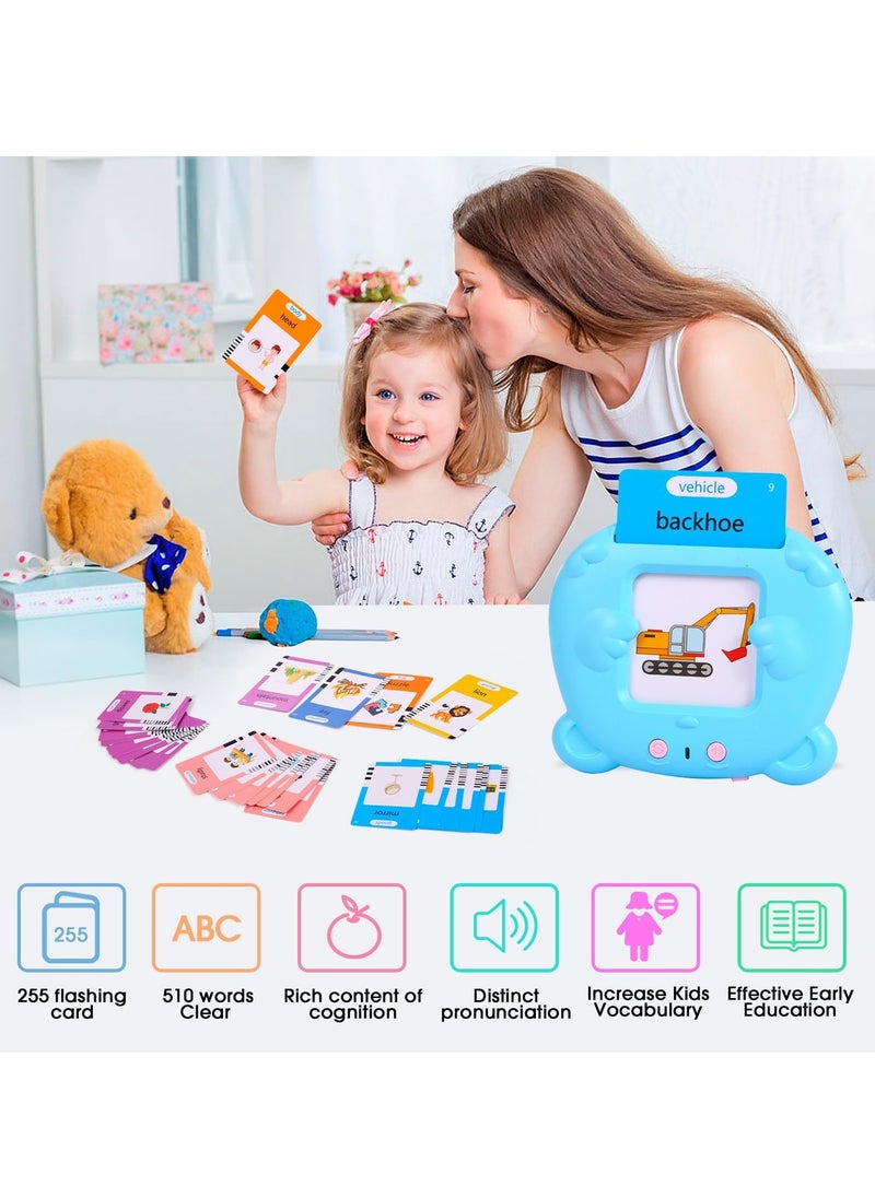 MIXDE 510 Words Toddle Toys for2-5-Year-Old kids Montessori Educational Learning Talking Flash Cards ABC Letters/Numbers/Shapes, Effects Educational Learning Resource Electronic Interactive Toys  - Image 5
