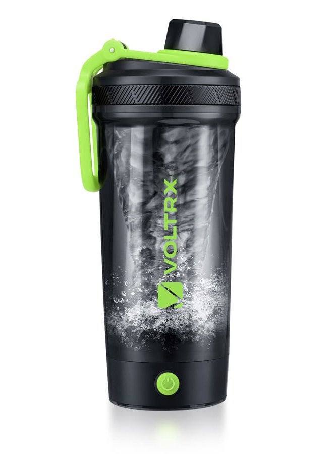 VOLTRX shaker Bottle, Gallium USB C Rechargeable Electric protein shake Mixer, Cups for protein and Meal Replacement shakes, BPA Free, Made with Tritan, 27oz, orange - Image 1