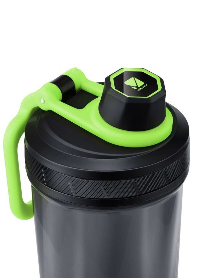 VOLTRX shaker Bottle, Gallium USB C Rechargeable Electric protein shake Mixer, Cups for protein and Meal Replacement shakes, BPA Free, Made with Tritan, 27oz, orange - Image 2