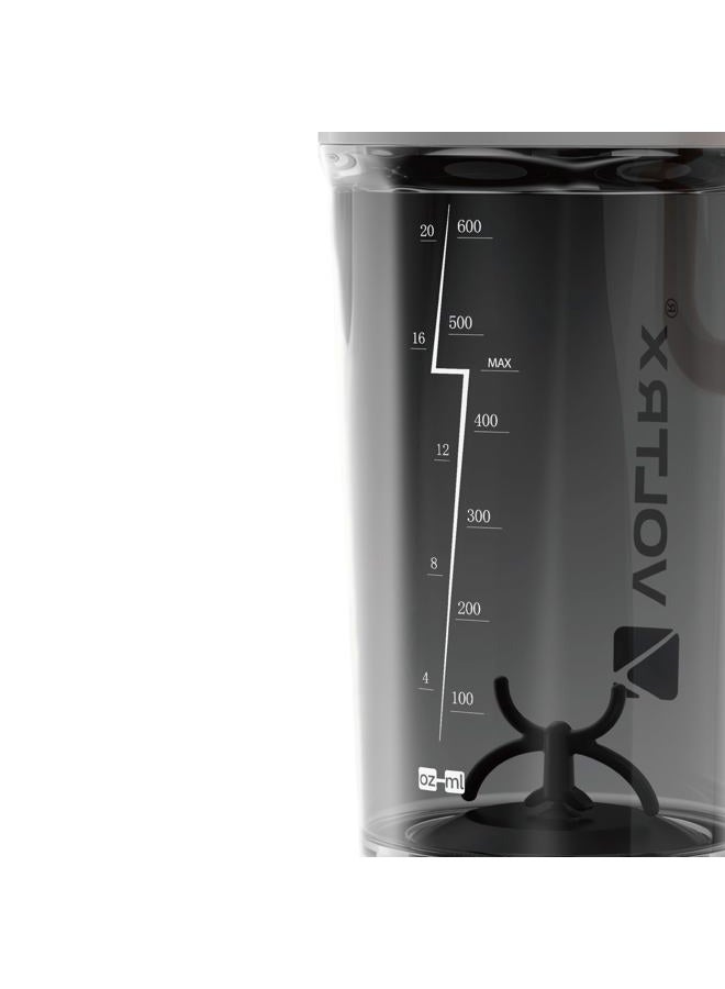 VOLTRX shaker Bottle, Gallium USB C Rechargeable Electric protein shake Mixer, Cups for protein and Meal Replacement shakes, BPA Free, Made with Tritan, 27oz, orange - Image 4