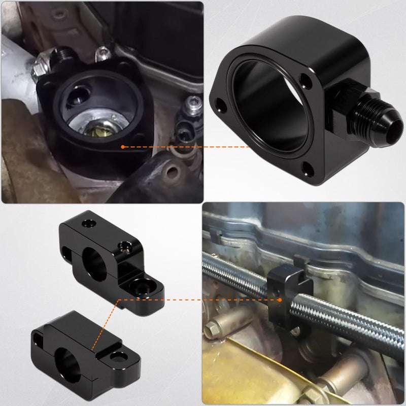 Bonbo Coolant Bypass Kit with Nylon Braided Hose Perfectly Compatible with 2007.5-2018 Dodge Ram 6.7L Cummins Diesel Engines - Image 5