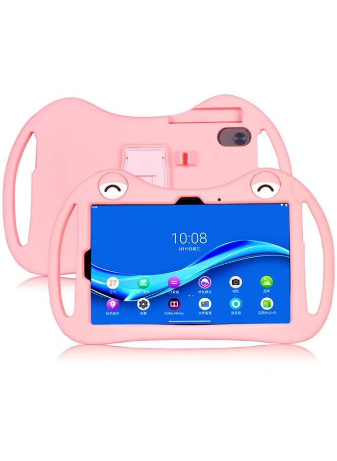 Green Tiger - TCL 10 TabMax 4G 9295G Cartoon Silicone Shockproof Protective Tablet Case Pink - Image 1