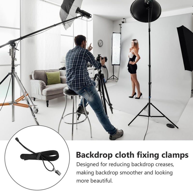2 Pieces Clamp Holders For Backdrop Photography Heavy Duty Spring Clamp For Photo Studio Light Stand Background Web Streaming Outdoor Video Making - Image 4