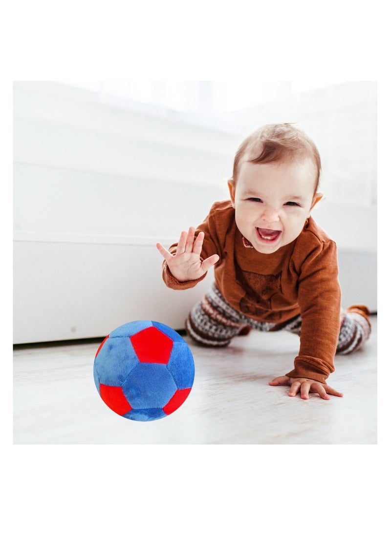 ALLKING Baby soft toys ball, Soft Soccer Ball, Durable Football Fluffy Toy, Soccer ball Gift for Kids Boy Bab (14cm)  - Image 2