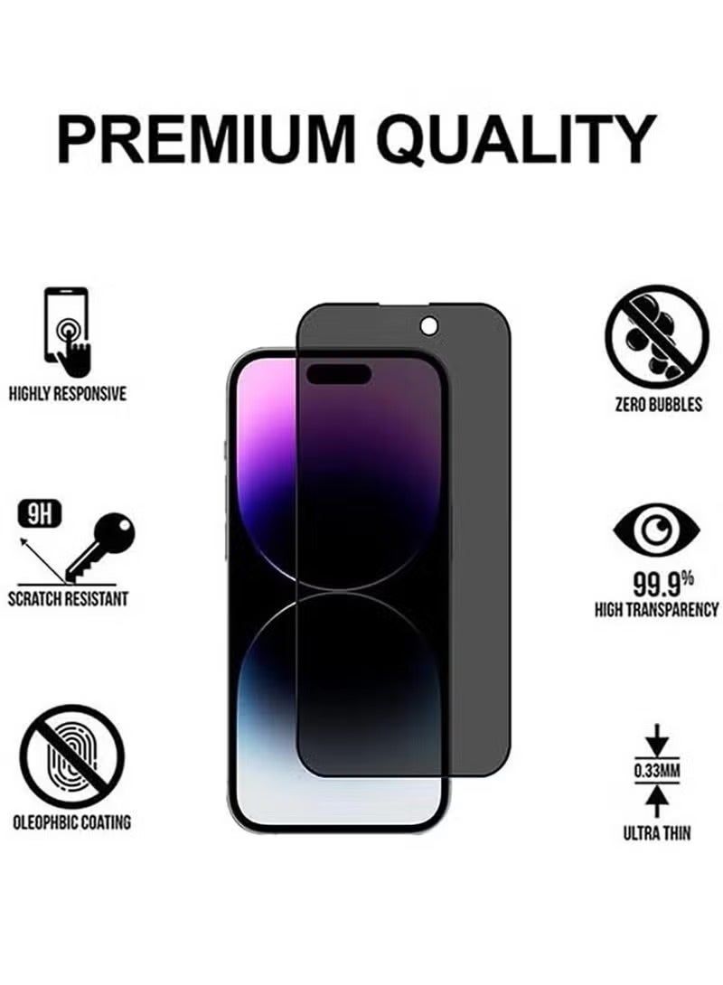 شاشه حمايه ايفون 13, ايفون 13برو, ايفون 14 خصوصيه كامله ضد البصمة (ملاقيف ) - Image 4