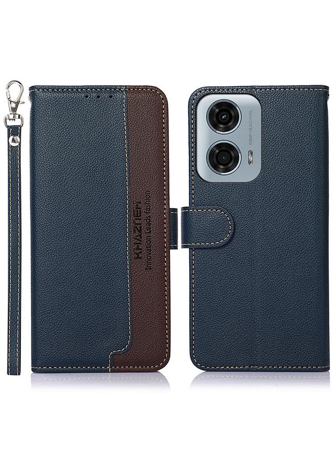 S-TOP Case For Motorola Moto G24 / G04 KHAZNEH Litchi Texture Leather RFID Phone Case - Image 3
