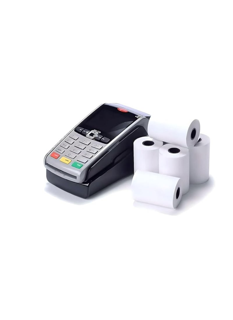 Libra 5 Rolls of 57x40 mm Thermal Paper Till Rolls, Cash Register Receipt, for PDQ POS EPOS EFTPOS, Credit Card Machine, Verifone, Barclays, Ingenico iCT200, iCT 220, iCT250, iCT 250  - Image 1
