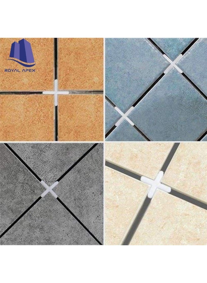 Royal Apex Royal Apex 100 Pieces Wide Tile Spacers & Leveller, Replaceable Tile Levellers, Wall Floor Cross Spacers for Ceramic Tile and Stone Installation & DIY Work (5 mm)  - Image 2