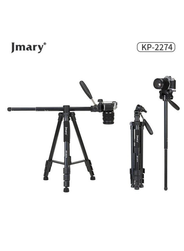 Jmary KP-2274 CameraAluminium Tripod with 4 Sections Professional Detachable Monopod Tripod with 360 Degree Head Quick Release Plate - Image 2