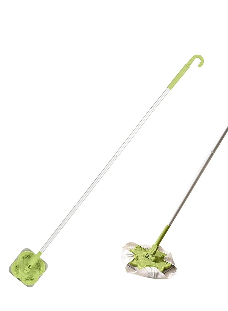 SYOSI Extendable Mop, 360° Rotatable Free Wash Cleaning Mop with Adjustable Long Handle, Multifunctional Wet and Dry Wall Cleaner Mop Tile Floor Cleaning for Hardwood Viny Laminate (44CM-118CM) - Image 1