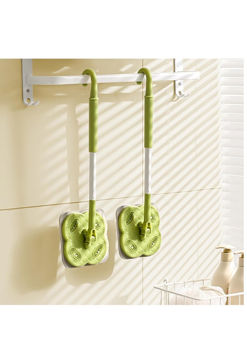 SYOSI Extendable Mop, 360° Rotatable Free Wash Cleaning Mop with Adjustable Long Handle, Multifunctional Wet and Dry Wall Cleaner Mop Tile Floor Cleaning for Hardwood Viny Laminate (44CM-118CM) - Image 5