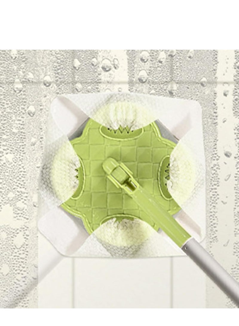 SYOSI Extendable Mop, 360° Rotatable Free Wash Cleaning Mop with Adjustable Long Handle, Multifunctional Wet and Dry Wall Cleaner Mop Tile Floor Cleaning for Hardwood Viny Laminate (44CM-118CM) - Image 3