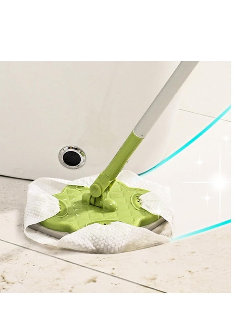 SYOSI Extendable Mop, 360° Rotatable Free Wash Cleaning Mop with Adjustable Long Handle, Multifunctional Wet and Dry Wall Cleaner Mop Tile Floor Cleaning for Hardwood Viny Laminate (44CM-118CM) - Image 2