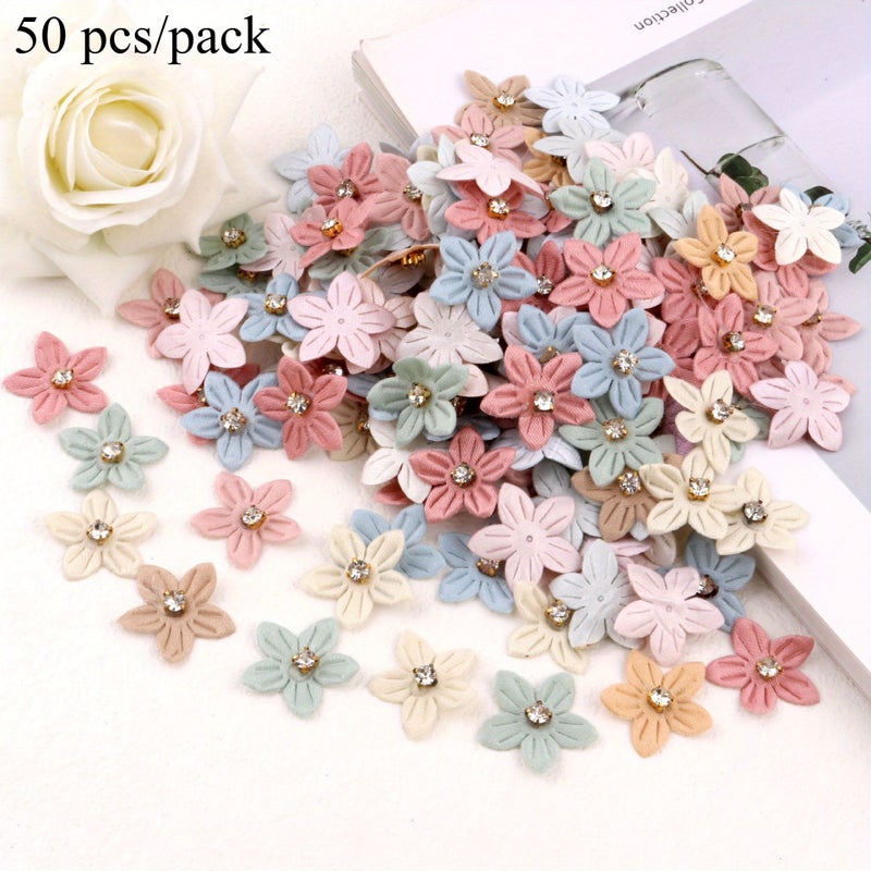 Mix Colors Butterfly Cloth Patches DIY Fabric Decorations For Hair Clothing And Crafts - Image 1