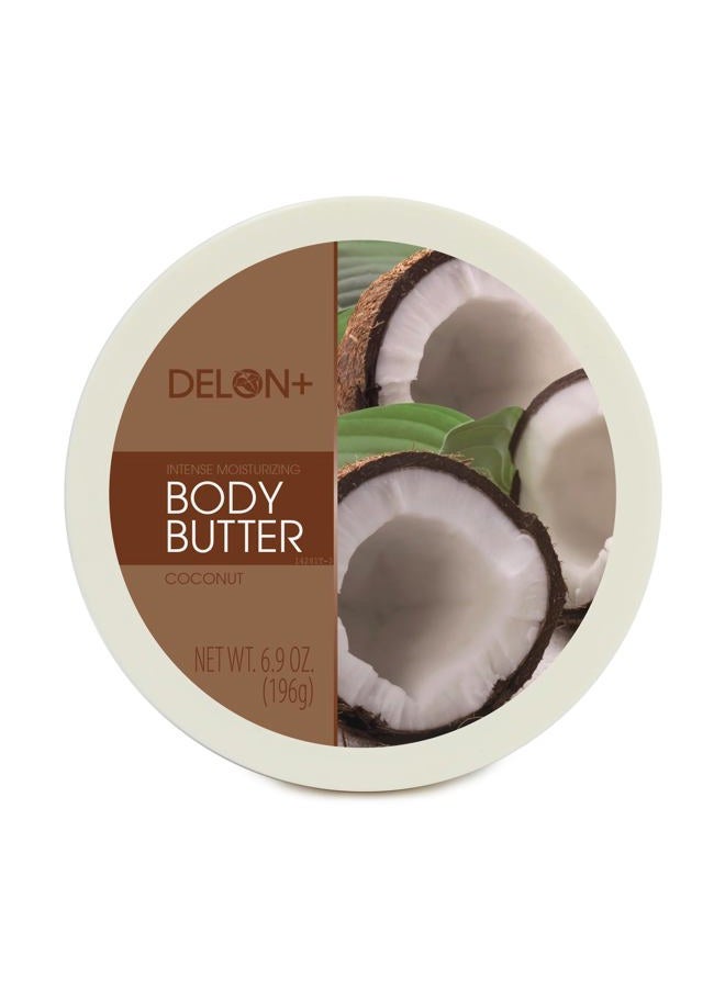 Delon Intense Moisturizing Body Butter, 6.9 Oz (Single) (Coconut) - Image 1