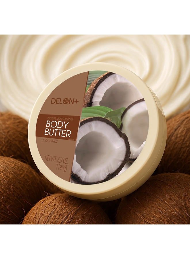 Delon Intense Moisturizing Body Butter, 6.9 Oz (Single) (Coconut) - Image 2