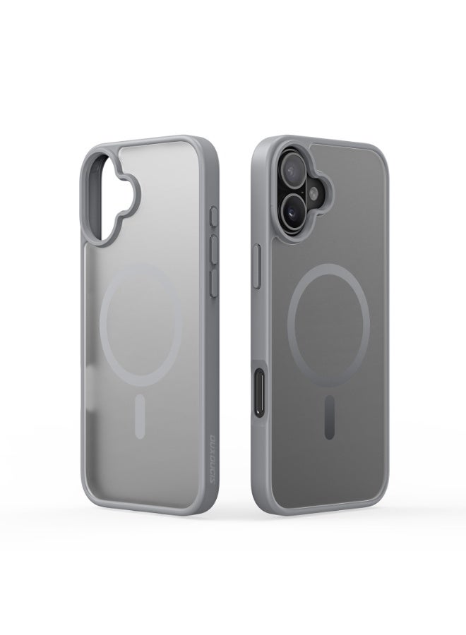 دوكس دوتشيز غلاف مغناطيسي صادم للصدمات لهاتف iPhone 17، متوافق مع MagSafe، مقاوم للعرق وبصمات الأصابع، واقي شفاف. - Image 2