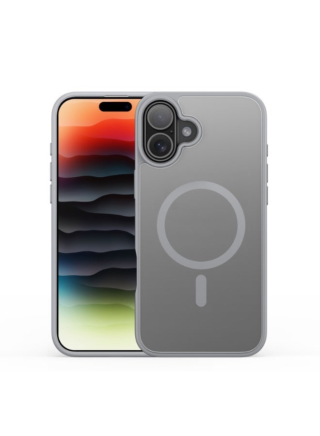 دوكس دوتشيز غلاف مغناطيسي صادم للصدمات لهاتف iPhone 17، متوافق مع MagSafe، مقاوم للعرق وبصمات الأصابع، واقي شفاف. - Image 1