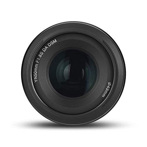 YONGNUO YN50mm F1.8S Lens, 50mm F1.8 Larege Aperture, APS-C Standard Prime E-Mount, Auto Manual Focus AF MF USB for Sony Cameras Black - Image 5