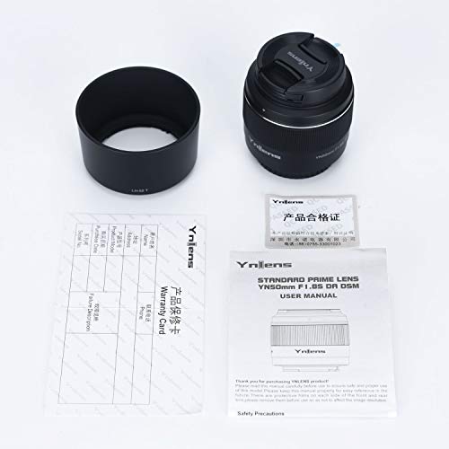 YONGNUO YN50mm F1.8S Lens, 50mm F1.8 Larege Aperture, APS-C Standard Prime E-Mount, Auto Manual Focus AF MF USB for Sony Cameras Black - Image 3
