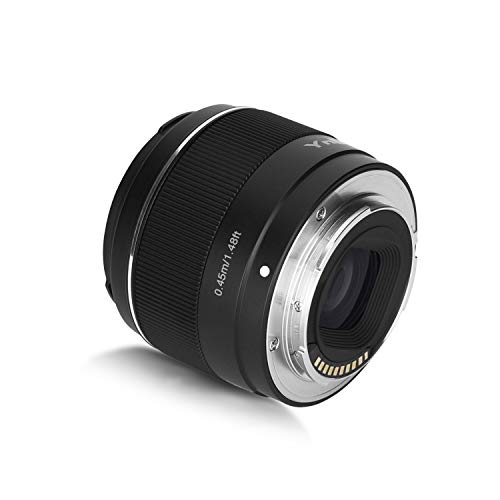 YONGNUO YN50mm F1.8S Lens, 50mm F1.8 Larege Aperture, APS-C Standard Prime E-Mount, Auto Manual Focus AF MF USB for Sony Cameras Black - Image 4