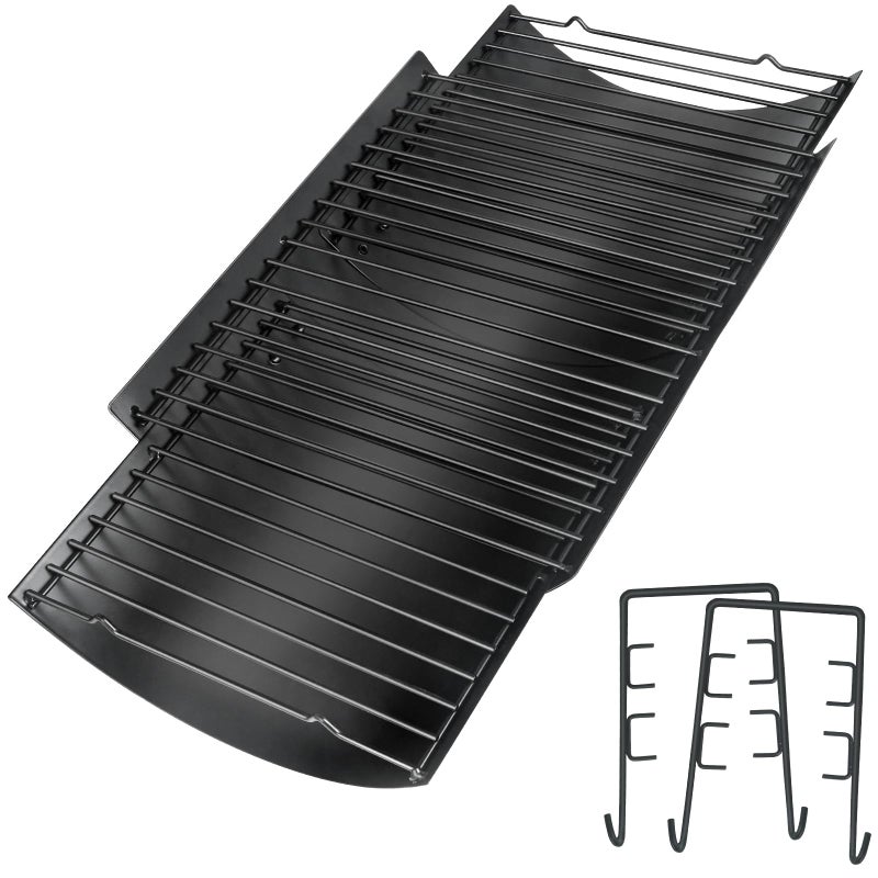 Burly grill Adjustable Ash Pan for Chargriller Charbroil Grill Charcoal Tray Metal Ash Drip Trays Catcher 2362 to 3543 1224 1324 2121 Fire Grate for Oklahoma Joe Royal Gourmet Replacement Parts - Image 2