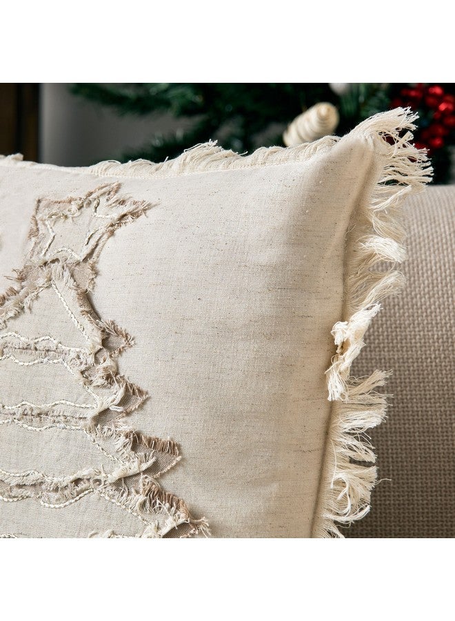 Home Box Nat Xmas Tree Patch Filled Cushion 45 x 45 cm  - Image 2
