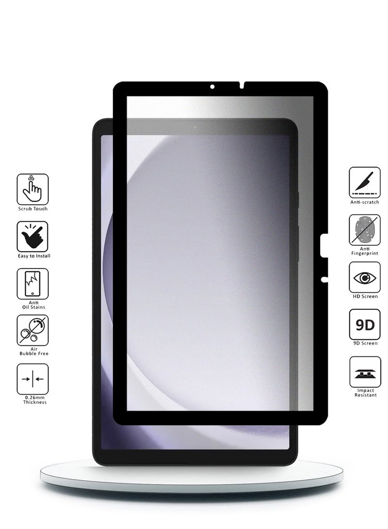 Wtech Samsung Galaxy Tab A9+ / A9 Plus 5G 2023 X210 X215 X216 11.0 Nano Ceramic Full Glue Full Cover Matte Flexible Screen Protector (TSCNMN) - Clear/Black - Image 2