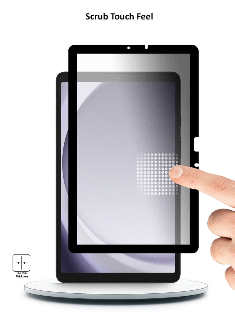 Wtech Samsung Galaxy Tab A9+ / A9 Plus 5G 2023 X210 X215 X216 11.0 Nano Ceramic Full Glue Full Cover Matte Flexible Screen Protector (TSCNMN) - Clear/Black - Image 3