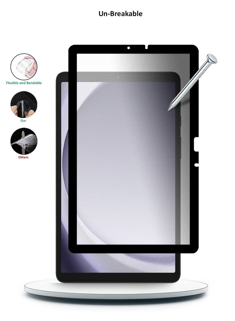 Wtech Samsung Galaxy Tab A9+ / A9 Plus 5G 2023 X210 X215 X216 11.0 Nano Ceramic Full Glue Full Cover Matte Flexible Screen Protector (TSCNMN) - Clear/Black - Image 4