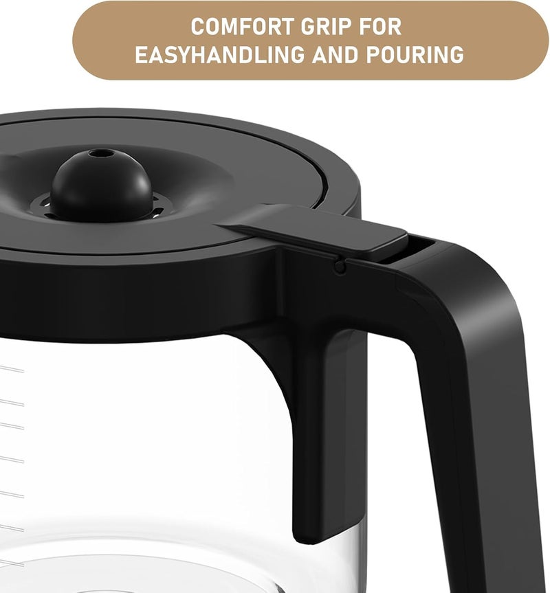 Shonshon 12-CUPS Coffee Pot Glass Carafe Replacement Compatible with Keurig K-Duo 5100 Single Serve K-Cup Pod & Carafe Coffee Maker, (NOT Fit K-Duo 5000 Essentials Model) - Image 5