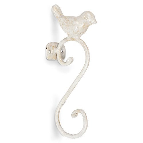 Abbott Collection Forge Small Bird Cast Iron Hook - Antique White (7" L) - Image 2