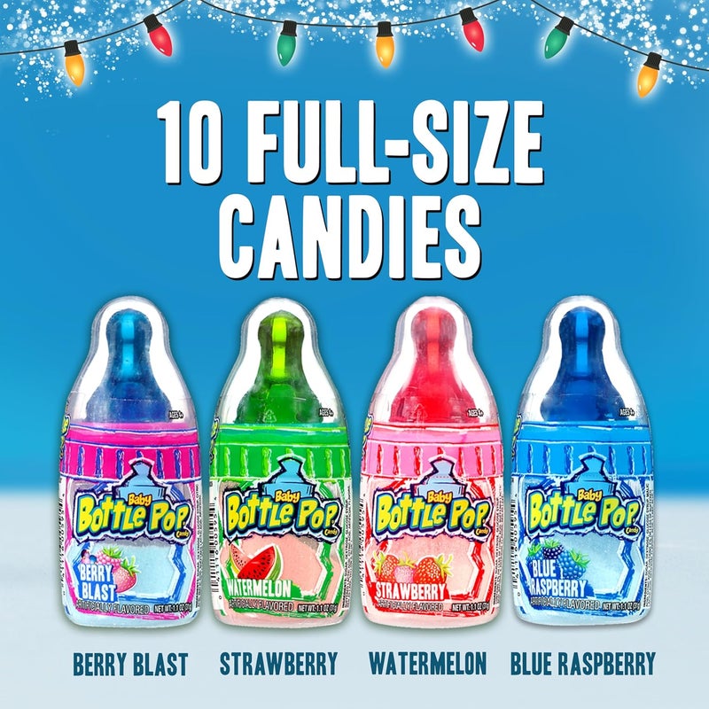 Baby Bottle Pop Halloween Candy Variety Pack - 10 Count Bulk Lollipops with Dipping Powder - Image 5