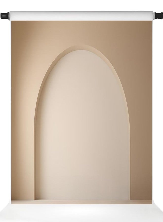 Kate Modern Style Arch Wall Backdrop Wedding Photography Backdrop Beige Arch Professional Photo Backdrops,7x5ft - Image 2