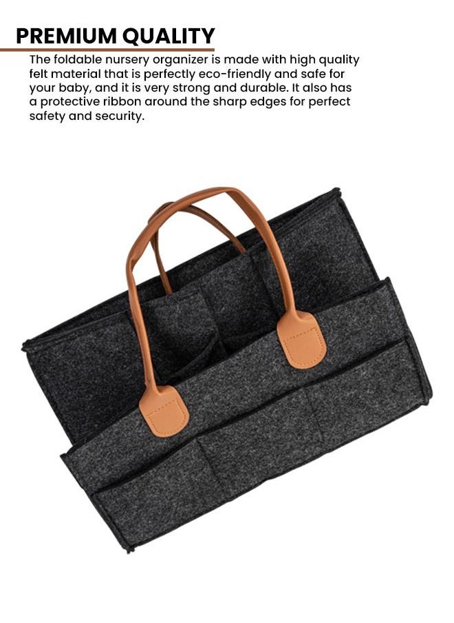BAYBEE - Baby Diaper Caddy Organizer Baby Diaper Bag For Mother Baby Diaper Bags For Travelling Diaper Bags For Mothers Caddy Diaper Organizer Baby Products Black - Image 1