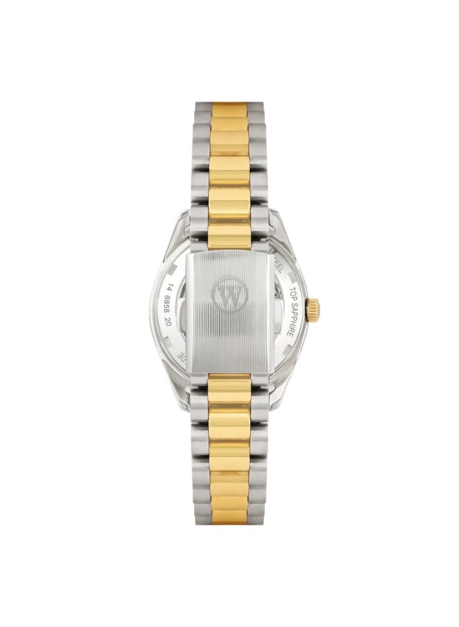 ويست إند ووتش كو West End Women's Silver Tone Case Green Dial Automatic Watch 6858.20.3330 - Image 3
