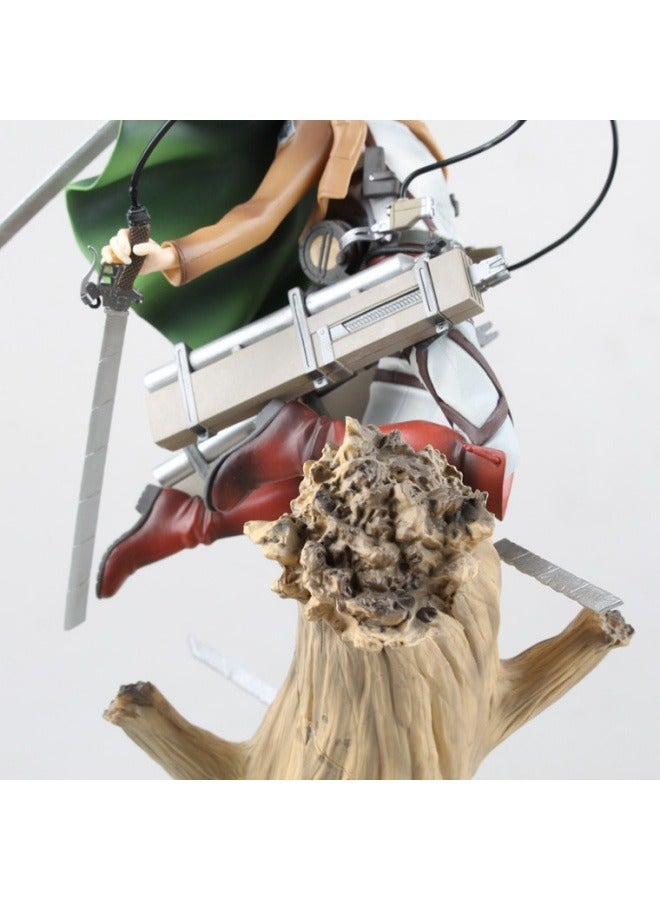 general Attacking Giant Liwell Soldier Chief Trunk Standing Combat Version Soldier Chief Movable Doll Model Decoration Desktop Decoration Toy Gift for Family and Friends  - Image 5