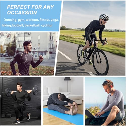SPVISE Yellow Long Sleeve Compression Shirt Men Athletic Workout Rash Guard UPF SPF Sports Base Layer Tops Cooling Undershirt - Image 5