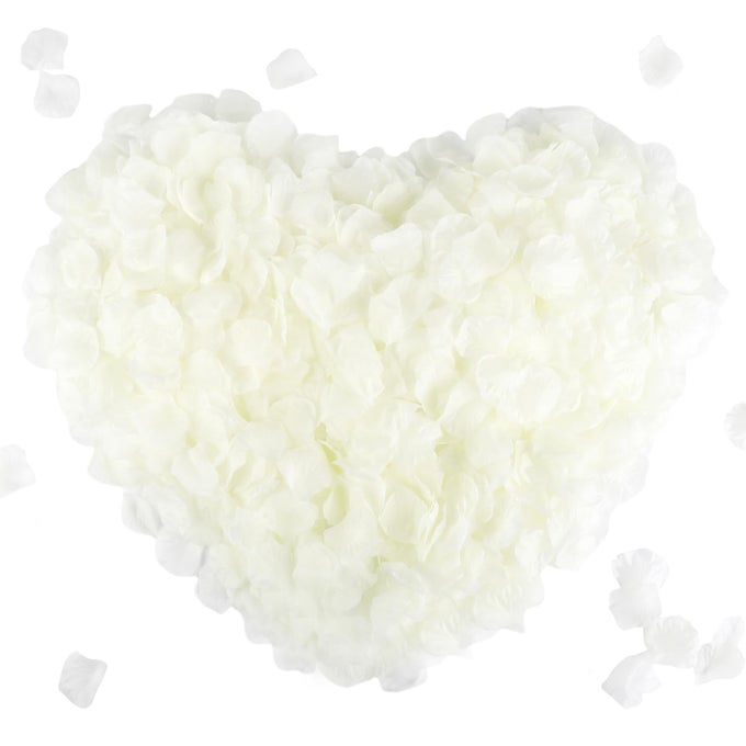2200 PCS SILK FLOWER ROSE PETALS FOR WEDDING DECORATIONS IVORY