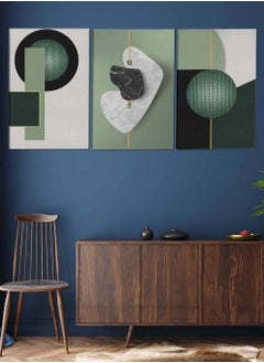 Set Of 3 Framed Canvas Wall Arts Stretched Over Wooden Frame Shapes Abstract Paintings For Home Living Room Office Decor - pzsku/ZF8806F578BB43BEC8C94Z/45/_/1675187595/f2ee4b7e-bfb2-4781-95f8-a08cbbcdba39