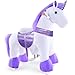 PonyCycle Ride on Unicorn Horse Toys for Girls Toddler Rocking Horse with Brake 30 HeightSize 3 for Age 34 Purple Unicorn Plush Kids Ride on Toys Walking Unicorn Birthday Gifts Ux306 - Image 2