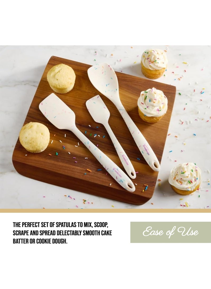 Trudeau Trudeau Confetti Silicone Utensil Set  11 Spatula 11 Spoonula  8 Small  Reinforced hybrid flexible silicone BPAfree heat resistant to 428F ergonomic  dishwasher safe  - Image 2