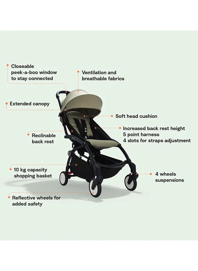 STOKKE YOYO3 Black Frame With 6+ Color Pack Black