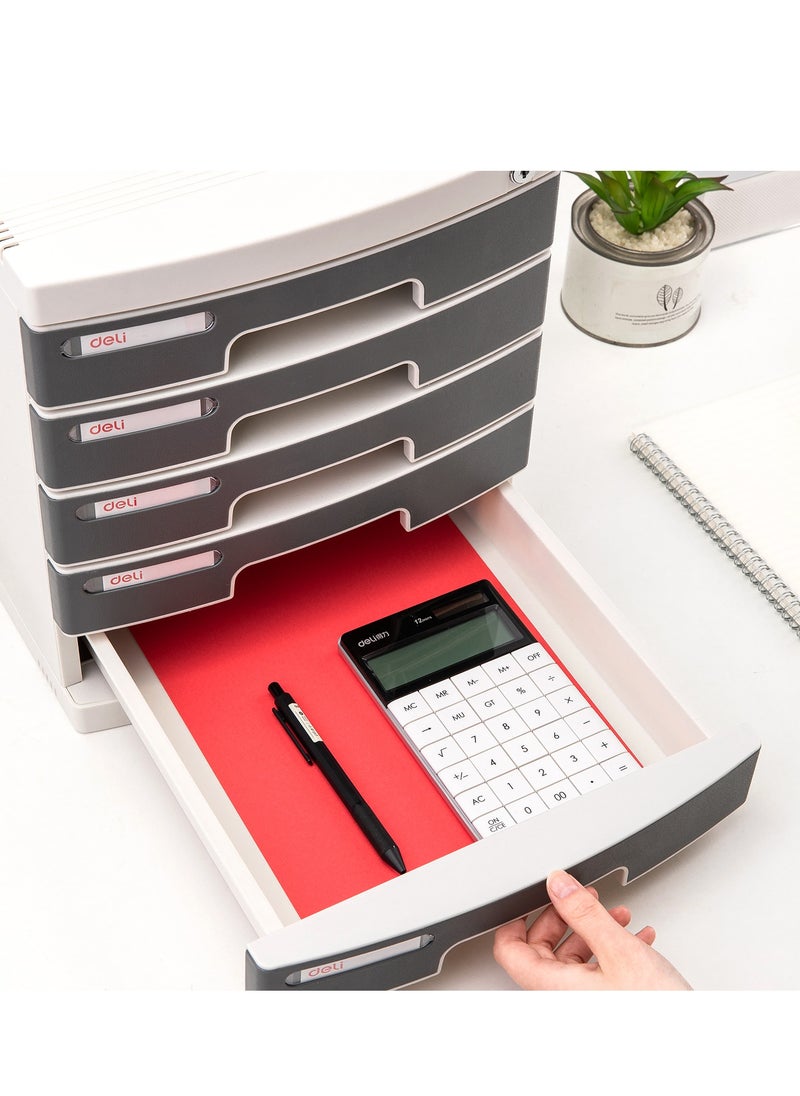 Deli Deli 5 Drawer Cabinet With Lock (E8855)  - Image 2