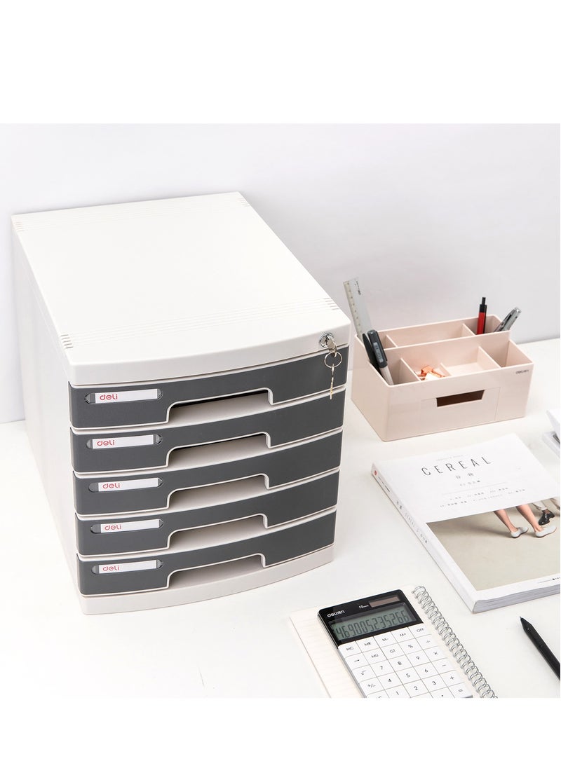 Deli 5 Drawer Cabinet With Lock (E8855) - pzsku/ZF880A851FFC570725F6CZ/45/_/1732123148/dd9ebae8-59ce-4fb2-a2f7-404bf50e1ed9