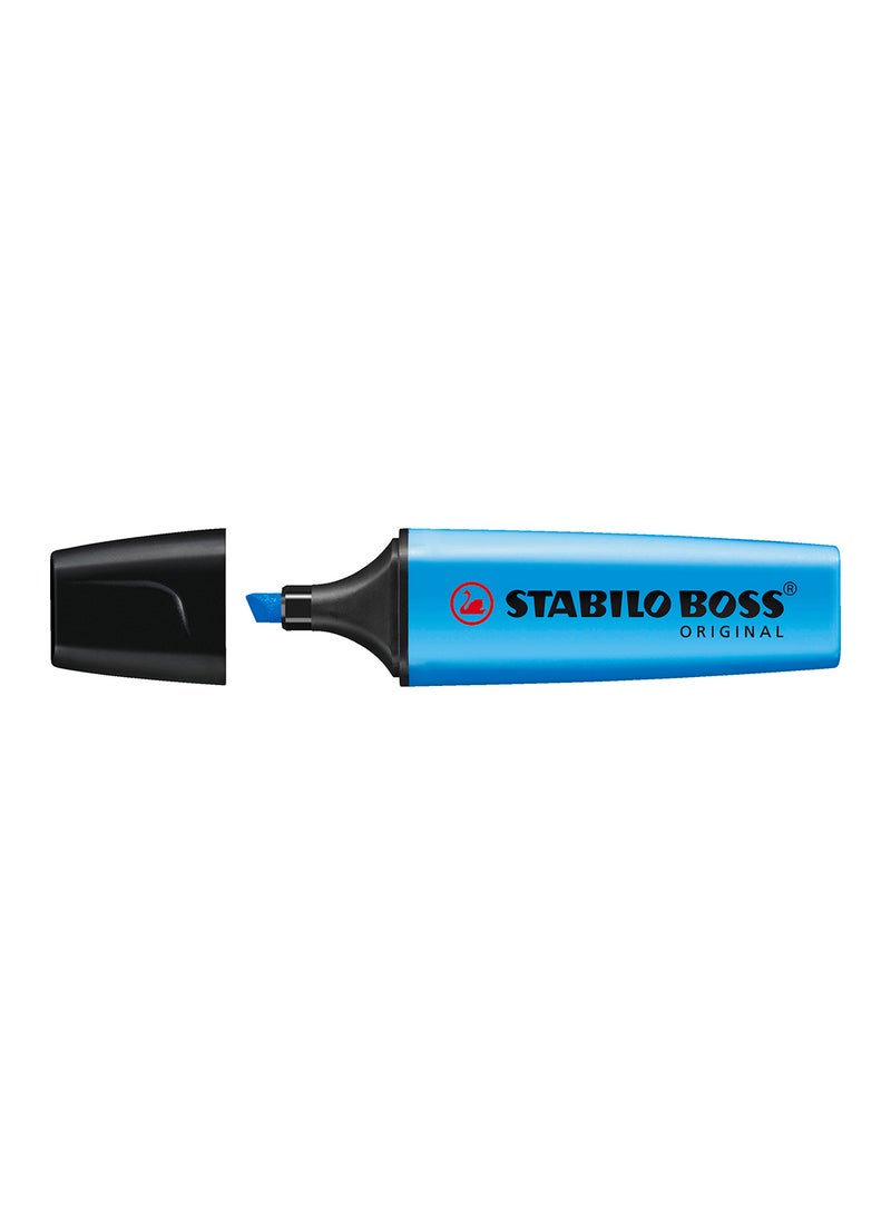 STABILO Boss Original Highlighter Blue , for Journal Planner , Marking Dictionary, Note Taking , Drawing Illustrations , Pack of 10  - Image 2