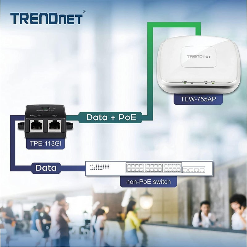 Trendnet N300 Wireless PoE Access Point with Software Controller, Gigabit, AP, Client - TEW-755AP - Image 3