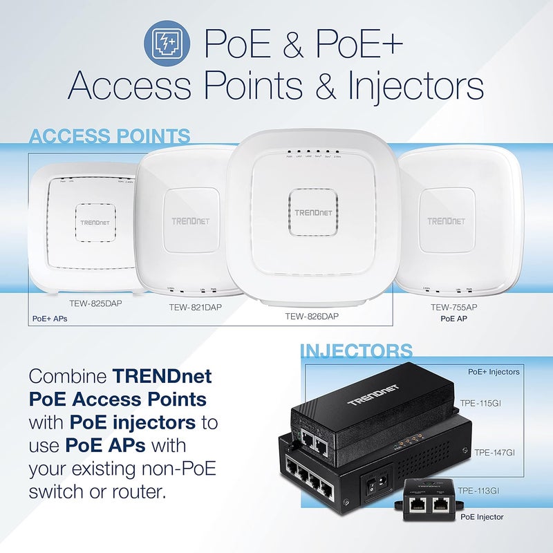 Trendnet N300 Wireless PoE Access Point with Software Controller, Gigabit, AP, Client - TEW-755AP - Image 5