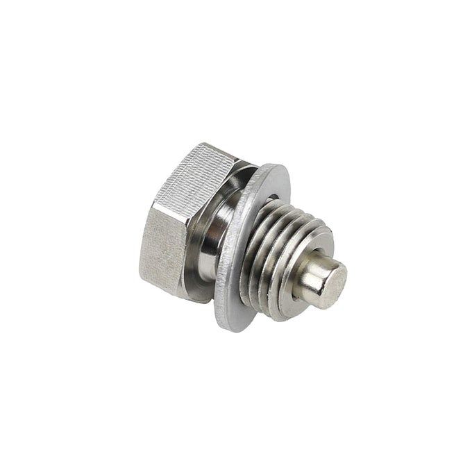 Made in USA M14 x 15MM Stainless Steel Neodymium Magnetic Engine Oil Drain Plug fits Can Am Honda Polaris Triumph Yamaha CruiserSport Motorcycles